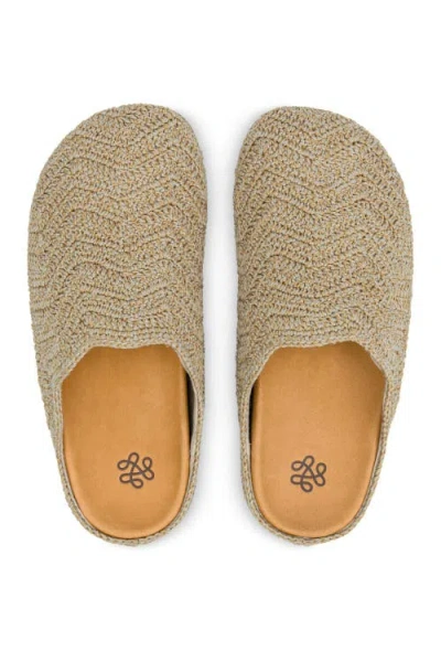 The Sak Bolinas Crochet Ripple Clog In Brown
