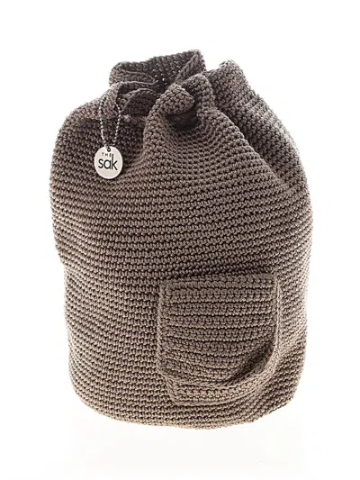 Pre-owned The Sak Bucket Bag In Gray