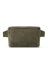 The Sak Caraway Small Belt Bag In Moss Suede