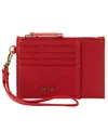 The Sak Card Case Zipper Wallet In Red