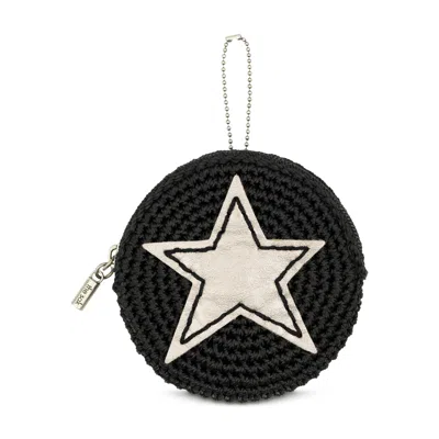 The Sak Circle Coin Pouch In Black Pyrite Star
