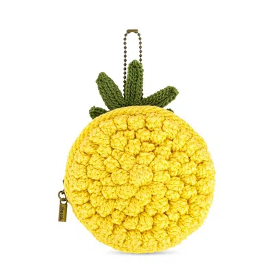 The Sak Circle Coin Pouch In Yellow