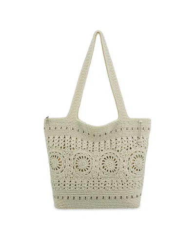 The Sak Classic Large Crochet Carryall Tote Bag In Brown