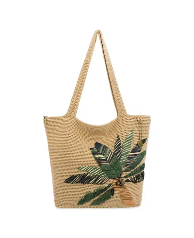 The Sak Classic Large Crochet Carryall Tote Bag In Blue