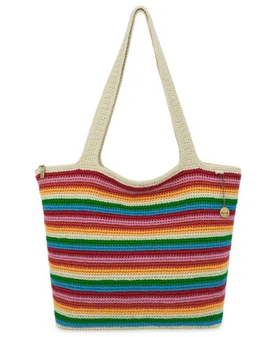 The Sak Classic Large Crochet Carryall Tote Bag In Purple