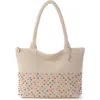 The Sak Crafted Classics Carryall Bag In Ecru Multi Beads
