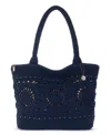The Sak Crafted Classics Crochet Extra-large Carryall Tote In Blue