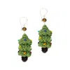 The Sak Cyrus Charm Earrings In Green