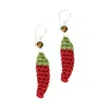 The Sak Cyrus Charm Earrings In Red