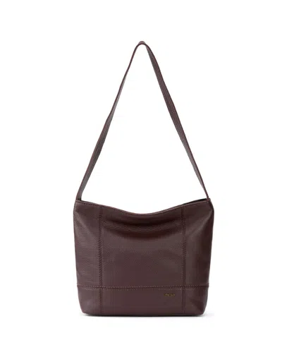 The Sak De Young Leather Hobo In Mahogany