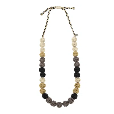 The Sak Drea Crochet Bead Necklace
