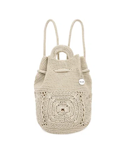 The Sak Dylan Crochet Small Backpack In Natural Patch