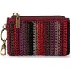 The Sak Encino Crochet Card Wallet In Multi