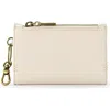 The Sak Encino Leather Card Wallet In Gray