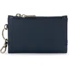 The Sak Encino Leather Card Wallet In Purple