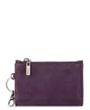 The Sak Encino Leather Wallet In Aubergine Suede