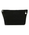 The Sak Essential Crochet Zipper Pouch In Black