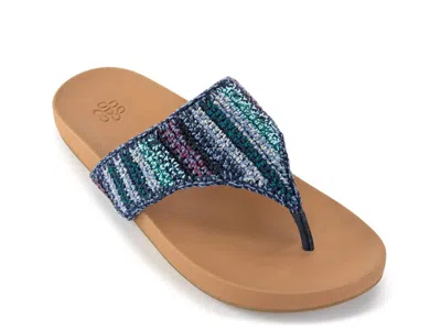 The Sak Everly Crochet Sandal In Blue