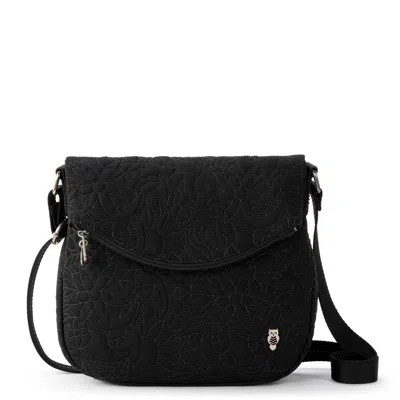 The Sak Foldover Crossbody Bag In Black