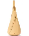 The Sak Geo Sling Leather Backpack In Buttercup