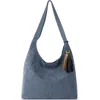 The Sak Huntley Leather Hobo In Maritime Suede