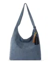 The Sak Huntley Leather Hobo In Maritime Suede