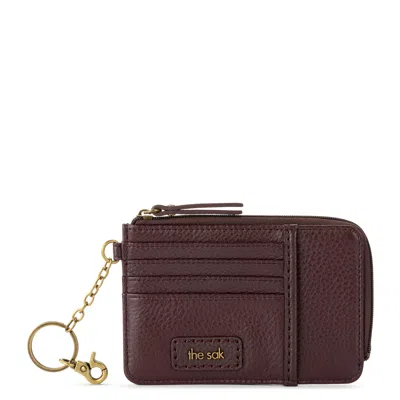 The Sak Iris Card Wallet In Red
