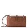 The Sak Iris Leather Smartphone Convertible Crossbody Wallet In Teak Leaf