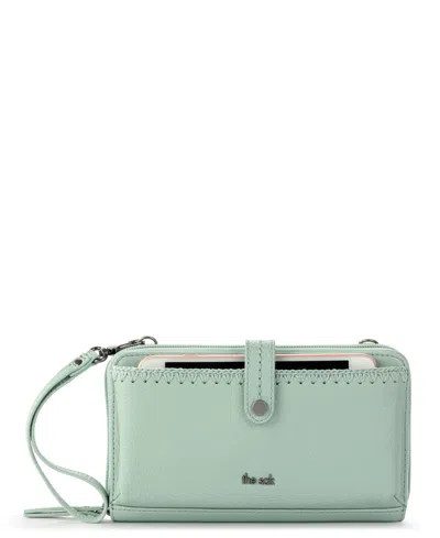 The Sak Iris Leather Convertible Crossbody Bag In Aqua