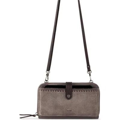 The Sak Iris Smartphone Crossbody In Mushroom Suede