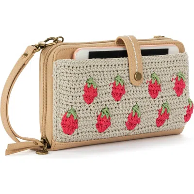 The Sak Iris Smartphone Crossbody In Natural Strawberries