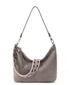 The Sak Jasmine Medium Leather Hobo Bag In Mushroom Suede