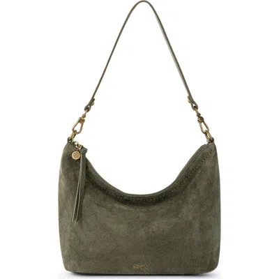 The Sak Jasmine Small Hobo In Moss Suede