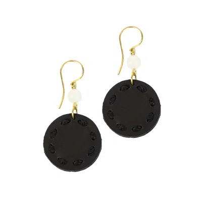 The Sak Jasper Disc Earrings
