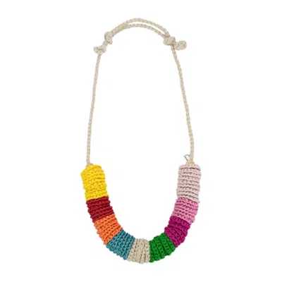 The Sak Jasper Disc Necklace In Green