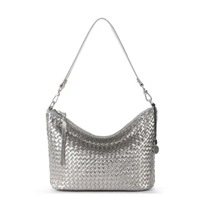 The Sak Juniper Small Hobo In Silver