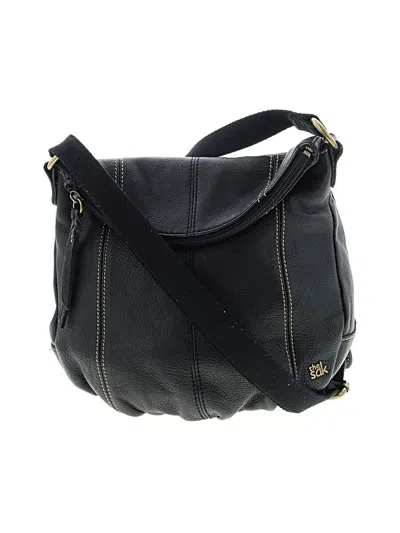Pre-owned The Sak Leather Crossbody Bag In Black