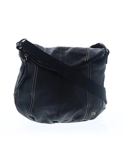 Pre-owned The Sak Leather Crossbody Bag In Gray