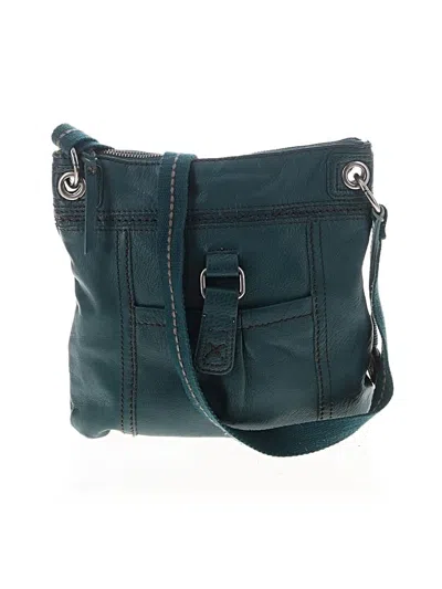 Pre-owned The Sak Leather Crossbody Bag In Teal