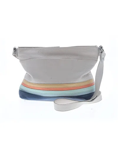 Pre-owned The Sak Leather Crossbody Bag In White