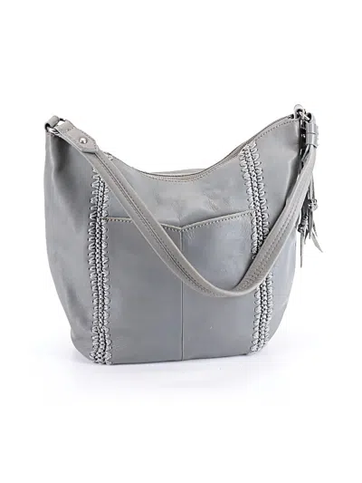 Pre-owned The Sak Leather Hobo Bag In Gray