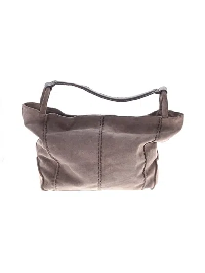 Pre-owned The Sak Leather Hobo Bag In Gray
