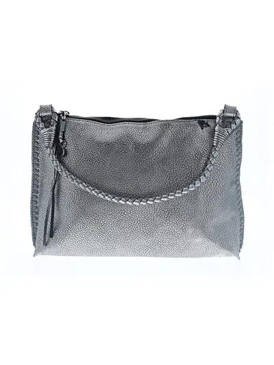 Pre-owned The Sak Leather Satchel In Gray