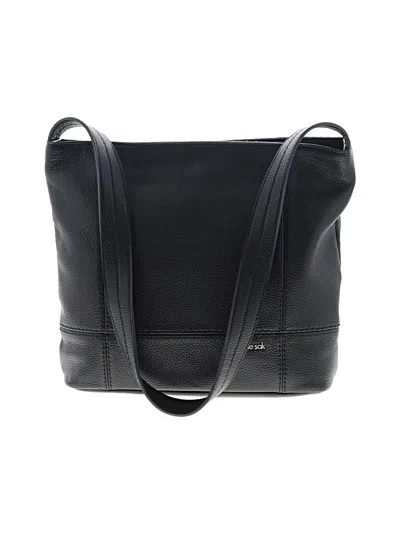 Pre-owned The Sak Leather Shoulder Bag In Black