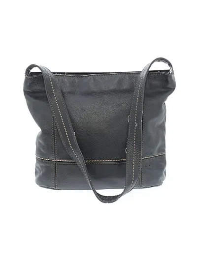 Pre-owned The Sak Leather Shoulder Bag In Black