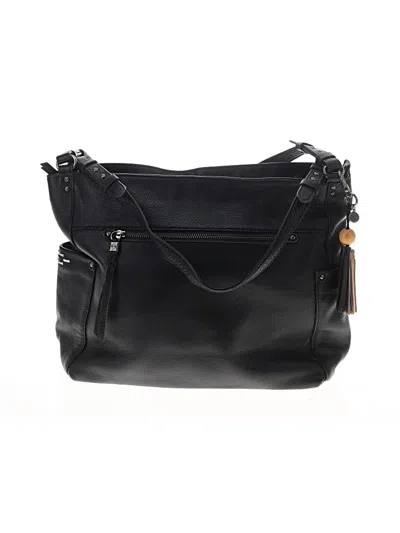 Pre-owned The Sak Leather Shoulder Bag In Black
