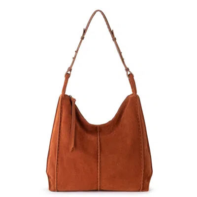 The Sak Los Feliz Bucket In Persimmon Suede