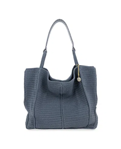 The Sak Los Feliz Crochet Extra-large Tote In Maritime