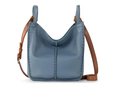 The Sak Los Feliz Leather Medium Crossbody Bag In Blue