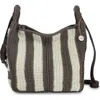 The Sak Los Feliz Crossbody Bag In Mushroom Stripe
